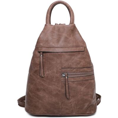 Fontanella Fashion Women's Lira PU Convertible Backpack in Taupe Taupe Fontanella Fashion Women's Lira PU Convertible Backpack in Taupe Taupe