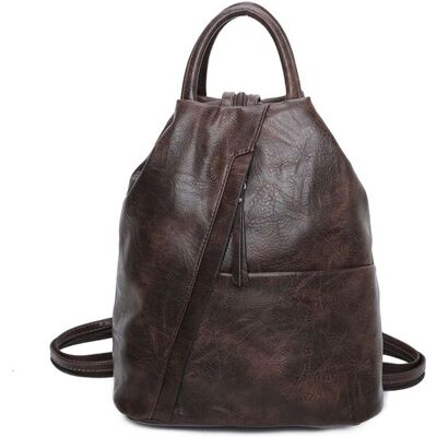 Fontanella Fashion Women's Shira PU Convertible Backpack in Chocolate Chocolate Fontanella Fashion Women's Shira PU Convertible Backpack in Chocolate Chocolate