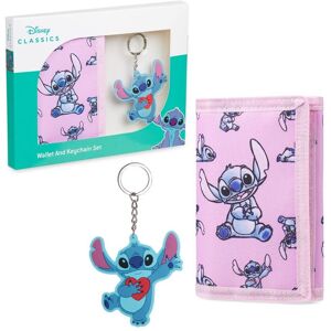 Disney Stitch Wallet & Keyring in Pink Pink One Size Disney Stitch Wallet & Keyring in Pink Pink One Size