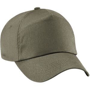 Beechfield Men's Plain Original 5 Panel Baseball Cap in Dark Olive Dark Olive One Size Beechfield Men's Plain Original 5 Panel Baseball Cap in Dark Olive Dark Olive One Size