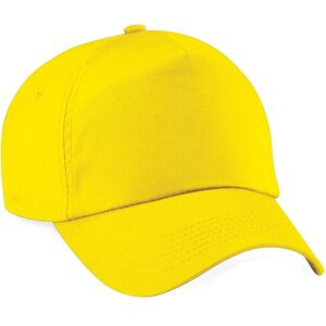 Beechfield Men's Plain Original 5 Panel Baseball Cap in Yellow Yellow One Size Beechfield Men's Plain Original 5 Panel Baseball Cap in Yellow Yellow One Size