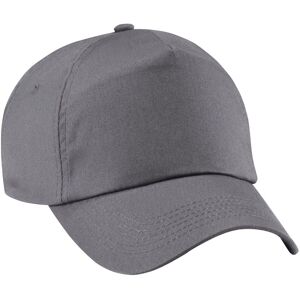 Beechfield Plain Original 5 Panel Baseball Cap in Mid Grey Mid Grey One Size Beechfield Plain Original 5 Panel Baseball Cap in Mid Grey Mid Grey One Size