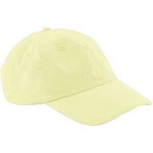 Beechfield Men's Low Profile 6 Panel Dad Cap in Yellow Yellow One Size Beechfield Men's Low Profile 6 Panel Dad Cap in Yellow Yellow One Size