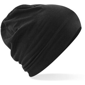 Beechfield Men's Hemsedal Cotton Beanie in True Black True Black One Size Beechfield Men's Hemsedal Cotton Beanie in True Black True Black One Size