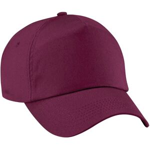 Beechfield Men's Plain Original 5 Panel Baseball Cap Pack of 2 in Burgundy Burgundy One Size Beechfield Men's Plain Original 5 Panel Baseball Cap Pack of 2 in Burgundy Burgundy One Size