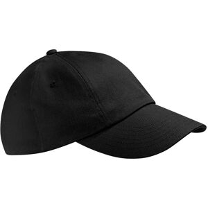 Beechfield Low Profile Heavy Cotton Drill Cap Headwear Pack of 2 in Black Black One Size Beechfield Low Profile Heavy Cotton Drill Cap Headwear Pack of 2 in Black Black One Size