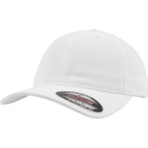 Flexfit White Cotton Dad Baseball Cap - Baseball Cap Flexfit White Cotton Dad Baseball Cap - Baseball Cap