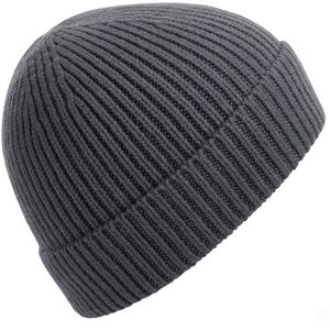 Beechfield Men's Engineered Knit Ribbed Beanie in Mid Grey Mid Grey One Size Beechfield Men's Engineered Knit Ribbed Beanie in Mid Grey Mid Grey One Size