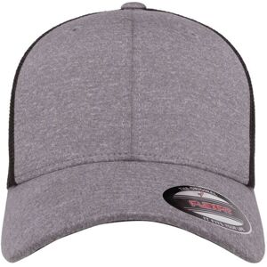 Flexfit by Yupoong Men's Melange Mesh Trucker Cap in Mid Grey Mid Grey One Size Flexfit by Yupoong Men's Melange Mesh Trucker Cap in Mid Grey Mid Grey One Size