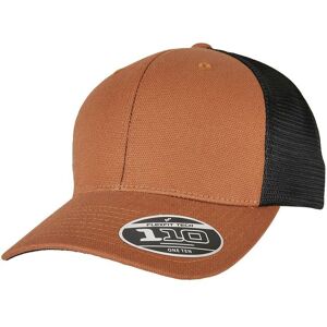 Flexfit Men's 110 Canvas Structured Trucker Cap in Camel Camel One Size Flexfit Men's 110 Canvas Structured Trucker Cap in Camel Camel One Size