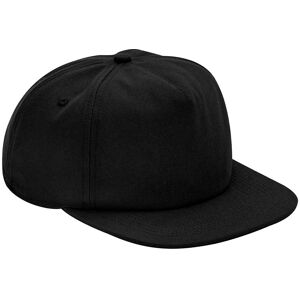 Beechfield Men's Cotton 5 Panel Baseball Cap in Black Black One Size Beechfield Men's Cotton 5 Panel Baseball Cap in Black Black One Size
