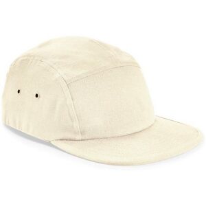 Beechfield Men's 5 Panel Canvas Cap in Natural Natural One Size Beechfield Men's 5 Panel Canvas Cap in Natural Natural One Size