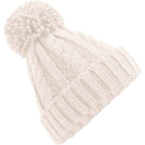 Beechfield Men's Cable Knit Melange Beanie in Beige Beige One Size Beechfield Men's Cable Knit Melange Beanie in Beige Beige One Size