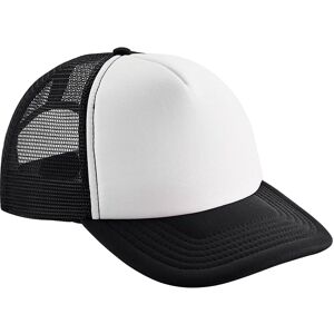 Beechfield Men's Vintage Snapback Trucker Cap in Black Black One Size Beechfield Men's Vintage Snapback Trucker Cap in Black Black One Size