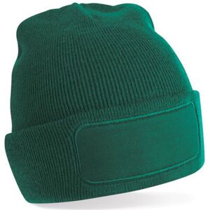 Beechfield Men's Original Patch Beanie in Bottle Green Bottle Green One Size Beechfield Men's Original Patch Beanie in Bottle Green Bottle Green One Size