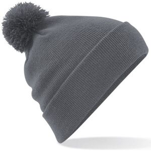 Beechfield Men's Original Pom Pom Beanie in Mid Grey Mid Grey One Size Beechfield Men's Original Pom Pom Beanie in Mid Grey Mid Grey One Size