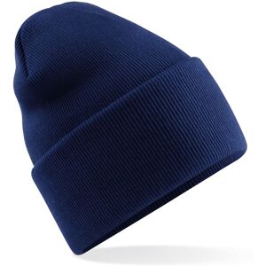 Beechfield Men's Original Turned Up Cuff Beanie in Navy Navy One Size Beechfield Men's Original Turned Up Cuff Beanie in Navy Navy One Size