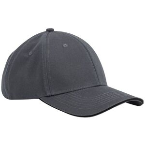 Beechfield Men's Classic 6 Panel Cotton Cap in Mid Grey Mid Grey One Size Beechfield Men's Classic 6 Panel Cotton Cap in Mid Grey Mid Grey One Size