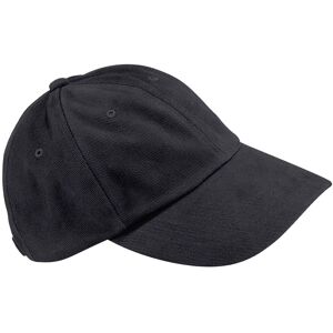 Beechfield Women's Contrast Heavy Brushed Cotton Low Profile Baseball Cap in Black Black One Size Beechfield Women's Contrast Heavy Brushed Cotton Low Profile Baseball Cap in Black Black One Size