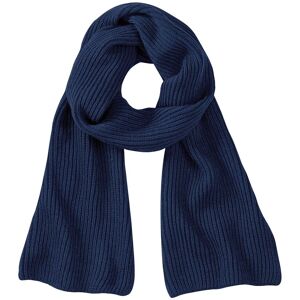 Beechfield Men's Metro Knitted Scarf in Navy Navy One Size Beechfield Men's Metro Knitted Scarf in Navy Navy One Size