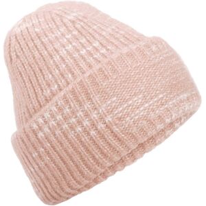 Beechfield Men's Chunky Knit Reverse Patch Beanie in Baby Pink Baby Pink One Size Beechfield Men's Chunky Knit Reverse Patch Beanie in Baby Pink Baby Pink One Size
