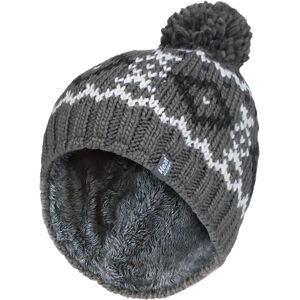 Heat Holders Men's Fleece Lined Thermal Winter Warm Beanie Bobble Hat with Pom Pom in Light Grey Light Grey One Size Heat Holders Men's Fleece Lined Thermal Winter Warm Beanie Bobble Hat with Pom Pom in Light Grey Light Grey One Size