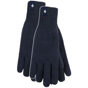 Heat Holders Men's Thermal Gloves with Protective Ribbed Cuff in Navy Size: Large/XL Navy L/XL Heat Holders Men's Thermal Gloves with Protective Ribbed Cuff in Navy Size: Large/XL Navy L/XL