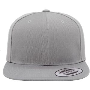 Yupoong Men's The Classic Premium Snapback Cap in Light Grey Light Grey One Size Yupoong Men's The Classic Premium Snapback Cap in Light Grey Light Grey One Size