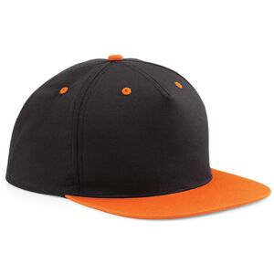 Beechfield Men's 5 Panel Contrast Snapback Cap in Black Black One Size Beechfield Men's 5 Panel Contrast Snapback Cap in Black Black One Size