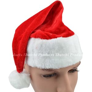 Shatchi Unisex Deluxe Christmas Santa Hat Classic Velvet Comfort Xmas Santa Claus Fancy Dress Accessory for Christmas in Red Red One Size Shatchi Unisex Deluxe Christmas Santa Hat Classic Velvet Comfort Xmas Santa Claus Fancy Dress Accessory for Christmas in Red Red One Size