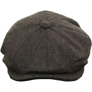 Infinity Leather Men's Peaky Blinders Tweed Gatsby Hat in Brown Size: 2XL Brown 2XL Infinity Leather Men's Peaky Blinders Tweed Gatsby Hat in Brown Size: 2XL Brown 2XL
