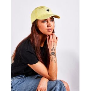 SVNX Women's Cotton Baseball Cap With 'Ying Yang' Embroidery In Lemon Yellow Yellow One Size SVNX Women's Cotton Baseball Cap With 'Ying Yang' Embroidery In Lemon Yellow Yellow One Size
