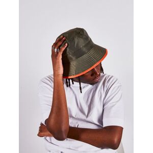 SVNX Men's Nylon Bucket Hat With Contrast Trim & Drawstring In Moss in Green Green One Size SVNX Men's Nylon Bucket Hat With Contrast Trim & Drawstring In Moss in Green Green One Size