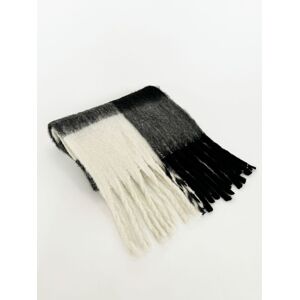 SVNX Chunky Check Scarf in Black & White Black One Size SVNX Chunky Check Scarf in Black & White Black One Size