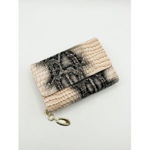 SVNX Women's Faux Crocodile Pattern Folded Purse in Beige Beige One Size SVNX Women's Faux Crocodile Pattern Folded Purse in Beige Beige One Size