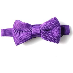 SVNX Men's Crochet Bow Tie in Purple Purple One Size SVNX Men's Crochet Bow Tie in Purple Purple One Size
