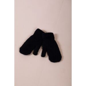 SVNX Women's Soft Knitted Mittens in Black Black One Size SVNX Women's Soft Knitted Mittens in Black Black One Size