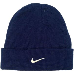 Nike Babies Swoosh Beanie in Navy Navy One Size Nike Babies Swoosh Beanie in Navy Navy One Size