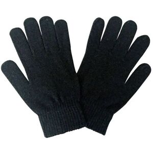 Sock Snob Men's Thin Knitted Winter Magic Thermal Wool Gloves in Black Black One Size Sock Snob Men's Thin Knitted Winter Magic Thermal Wool Gloves in Black Black One Size