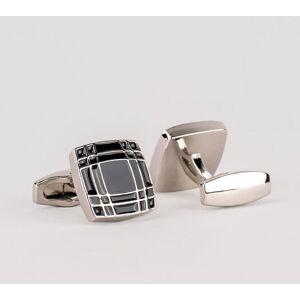 Oswin Hyde Men's Grid Black Cufflinks Multicolor One Size Oswin Hyde Men's Grid Black Cufflinks Multicolor One Size