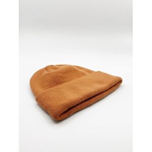 SVNX Men's Knitted Fisherman Beanie in Orange Orange One Size SVNX Men's Knitted Fisherman Beanie in Orange Orange One Size