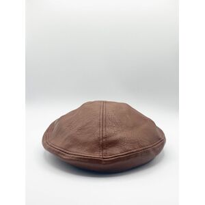 SVNX Men's Flat Cap in Brown PU Brown One Size SVNX Men's Flat Cap in Brown PU Brown One Size