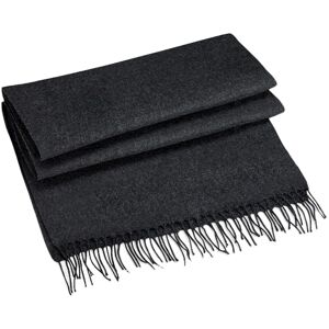 Beechfield Men's Classic Woven Scarf in Charcoal Charcoal One Size Beechfield Men's Classic Woven Scarf in Charcoal Charcoal One Size