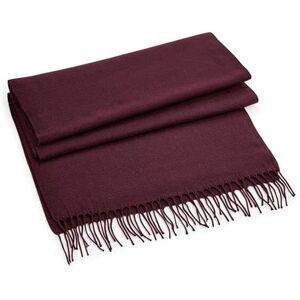 Beechfield Men's Classic Woven Oversized Scarf in Burgundy Burgundy One Size Beechfield Men's Classic Woven Oversized Scarf in Burgundy Burgundy One Size
