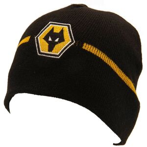 Wolverhampton Wanderers FC Men's Beanie in Black Black One Size Wolverhampton Wanderers FC Men's Beanie in Black Black One Size