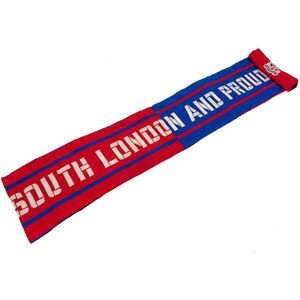 Crystal Palace FC Men's South London & Proud Scarf in Red Red One Size Crystal Palace FC Men's South London & Proud Scarf in Red Red One Size