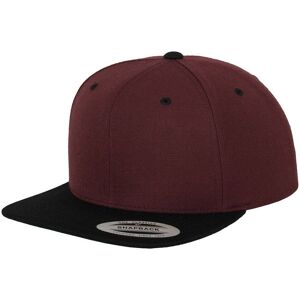 Yupoong Men's The Classic Premium Snapback 2-Tone Cap in Maroon Maroon One Size Yupoong Men's The Classic Premium Snapback 2-Tone Cap in Maroon Maroon One Size