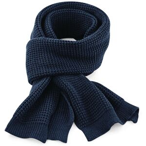 Beechfield Men's Classic Waffle Scarf in Navy Navy One Size Beechfield Men's Classic Waffle Scarf in Navy Navy One Size