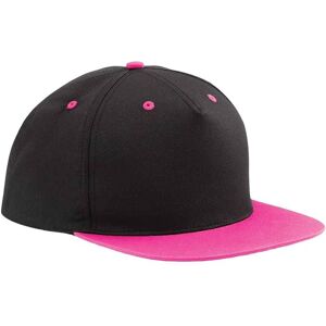 Beechfield Women's Contrast 5 Panel Snapback Cap in True Black True Black One Size Beechfield Women's Contrast 5 Panel Snapback Cap in True Black True Black One Size