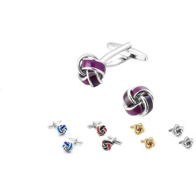 Charles William Men's Classic Timeless Collection Of Knot Cufflinks in Purple Purple One Size Charles William Men's Classic Timeless Collection Of Knot Cufflinks in Purple Purple One Size